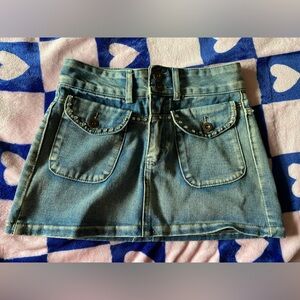 Dirty wash Jean skirt size small
